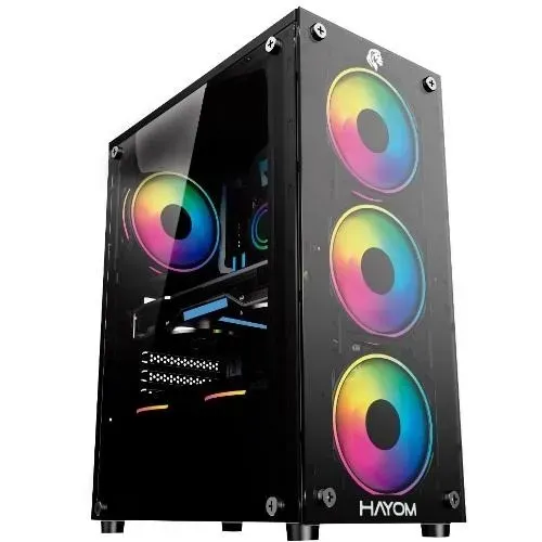 GABINETE GAMER HAYOM GB1749 (SEM FANS INCLUSAS)