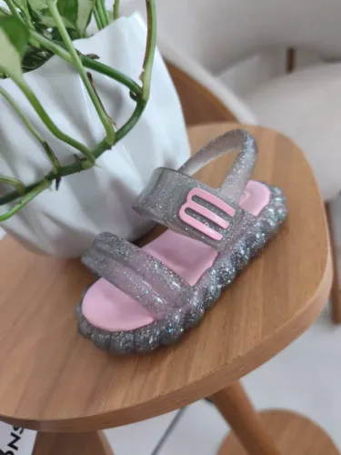 Sandália Melissa Infantil Glitter Rosa 17/18