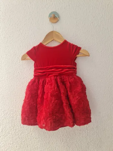 Vestido Vermelho - Festa / Natal - Koala Baby -9m