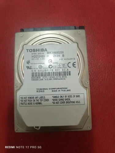 HD Toshiba 160GB notebook