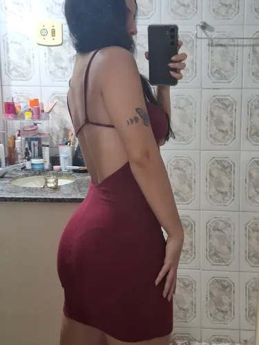 Vestido vinho