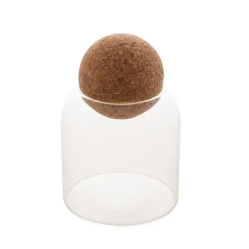  POTE VIDRO C/TAMPA ESFERA ROLHA CLEAN 510ml 