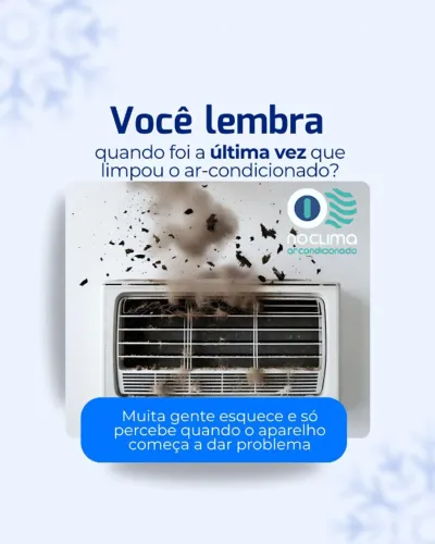  Você lembra quando foi a última vez que limpou o ar-condicionado?