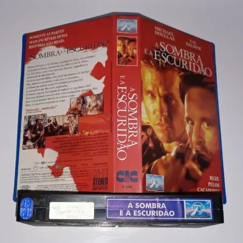 VHS Legendado A Sombra E A Escuridão Val Kilmer