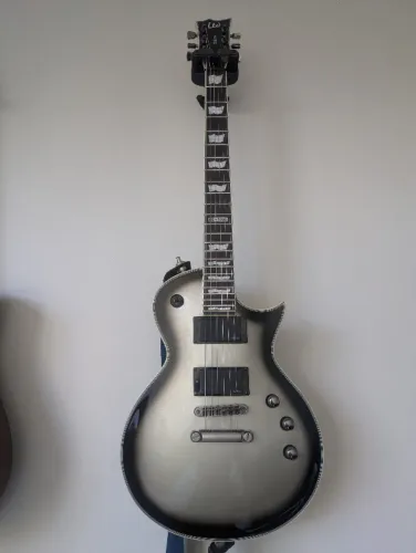 Guitarra Esp Ltd EC-1000 Deluxe Silver Sunburst Destro Silver Sunburst Ébano