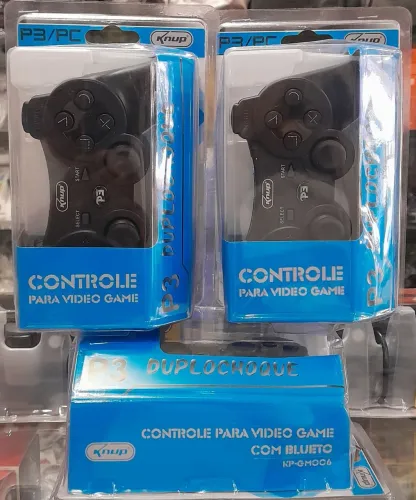 Controle P3/PC Knup - Duplo Choque e Bluetooth