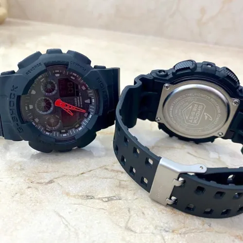 Relógio G-Shock Masculino preto ponteiro vermelho 