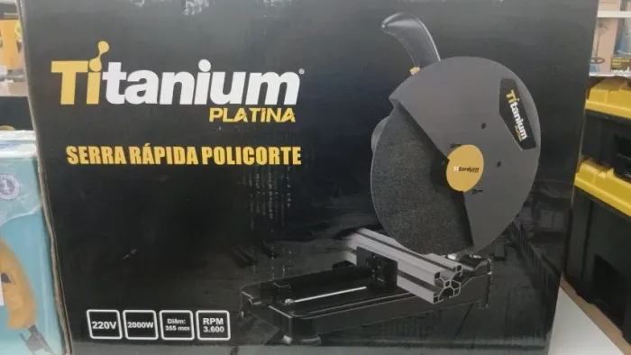 Serra Rápida Policorte 2000W Titanium Platina a vista R$999,90 