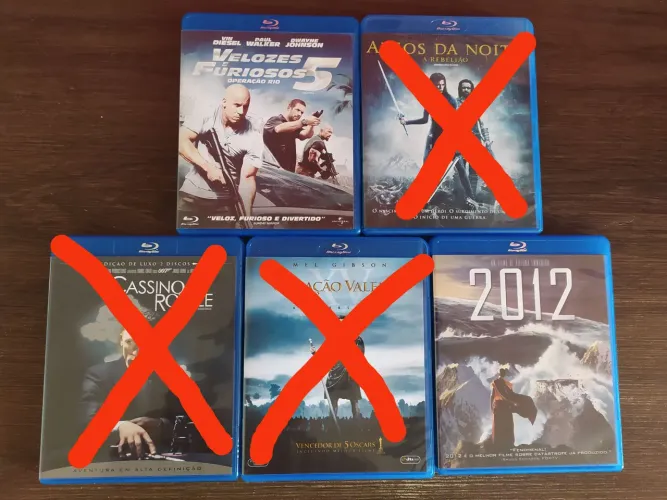 Blu-Ray Filmes Lote 4