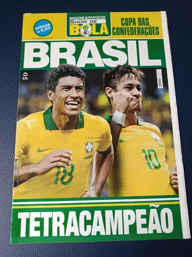 Poster gigante Brasil tetracampeão da Copa das Confederações - em estado de banca!!!