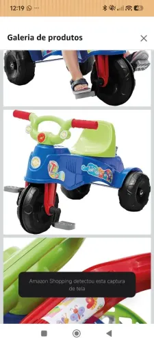 Triciclo Ta Te Tico Azul Até 30Kg Calesita