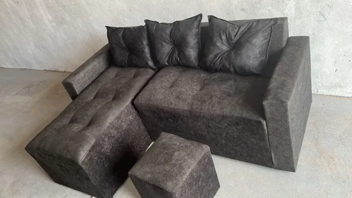 Sofá Chaise 3 Lugares Promoção | Direto da Fábrica | Várias Cores