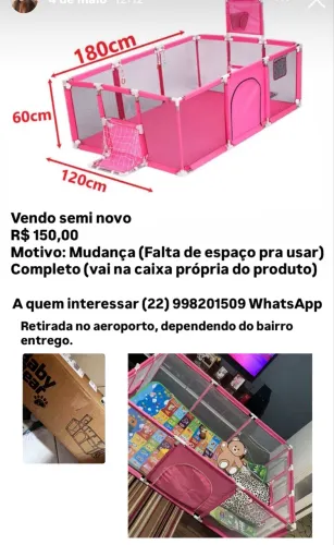 Cercadinho Bebê Grande
