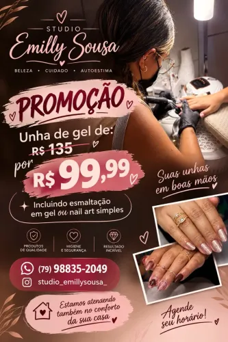 Promoção de unhas de gel