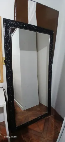Espelho 180x90 com moldura de madeira