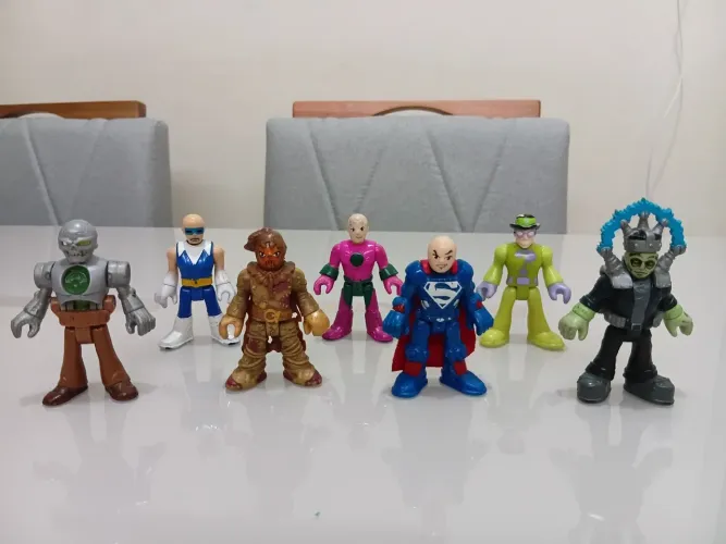 Imaginext DC Super Friends - Lote 7 bonecos Vilões