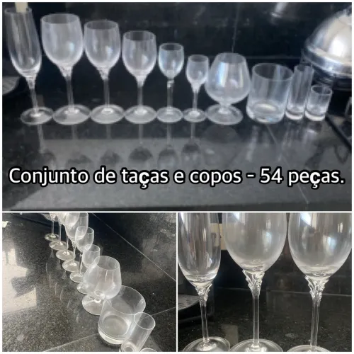 Conjunto taças de cristal Novos