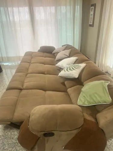 Sofá reclinável de 5 lugares 