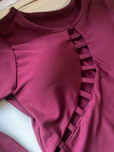 Cropped com bojo marsala