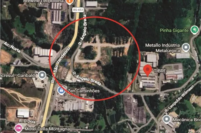 Terreno Industrial na entrada da Chandon, em Garibaldi
