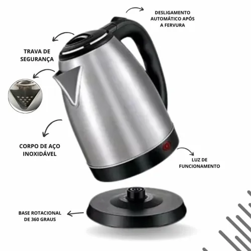 Promoção Chaleira Elétrica 1.8l Inox