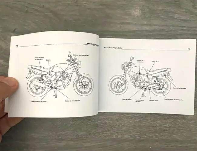 Manual do Proprietario CBX 200 Strada Manual Raro achar