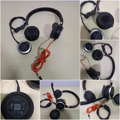 Headset Jabra Evolve 40 MS Duo USB preto com luz LED (LER anúncio)
