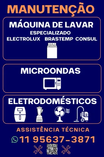 conserto de máquina de lavar e microondas