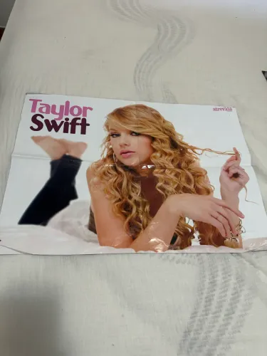 Pôster antigo Taylor Swift + Taylor Lautner