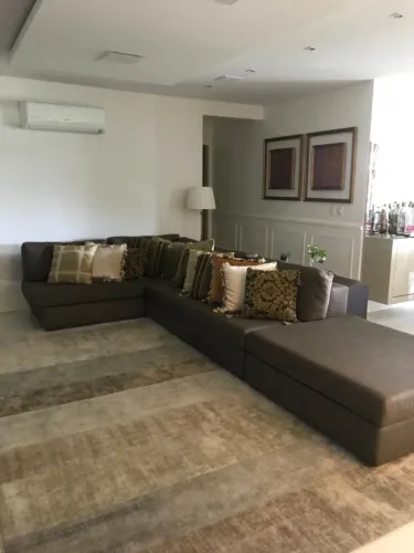 Sofá Grande Cinza Escuro