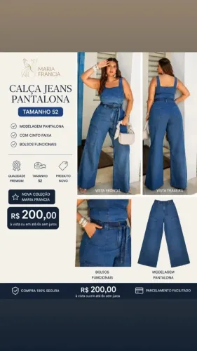 CALÇA MARIA FRANCIA PLUS SIZE