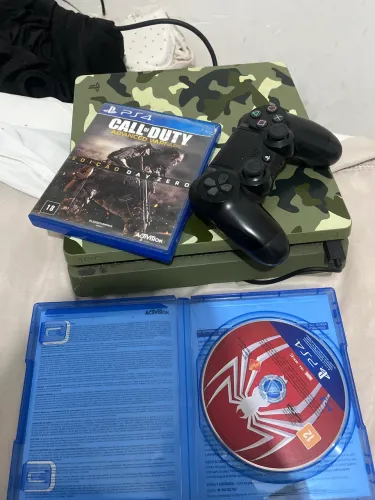 Ps4 1T personalizado, controle original.