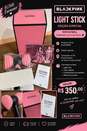 Light stik BLACKPINK edição especial