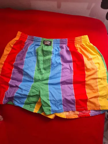 Cueca Samba Canção arco íris, idema para usar na parada gay também.
