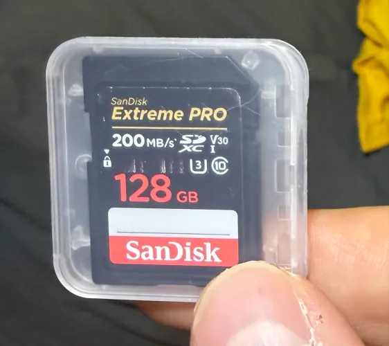 Cartão Sandisk extreme pro 128gb