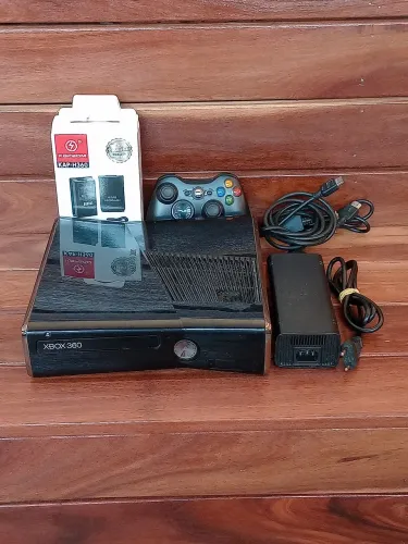 Xbox 360 Black Piano Desbloqueado RGH + 45 Jogos + OLX Pay