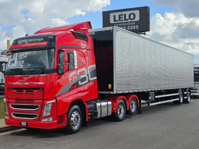Volvo FH 460 6x2 Globetrotter Ano 21 Plano Ouro + Baú 2 Eixos Nostra 0km 30 plt com pneus