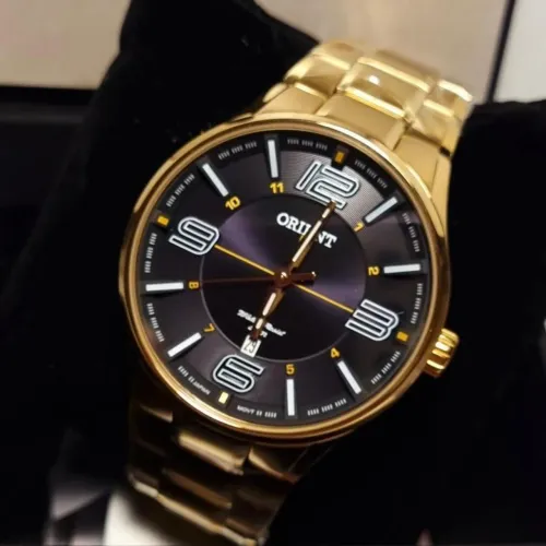 RELÓGIO ORIENT MASCULINO ANALÓGICO MGSS1136 DOURADO