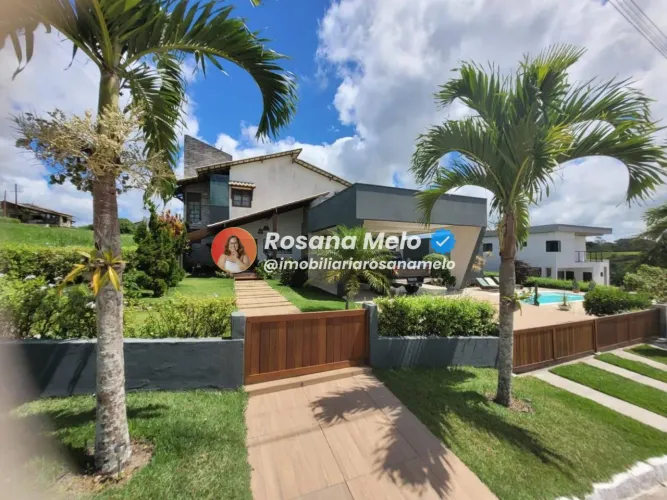 Casa, 400m², 6 quartos (2 suítes), área gourmet, piscina, churrasqueira, jacuzzi, em Chã G