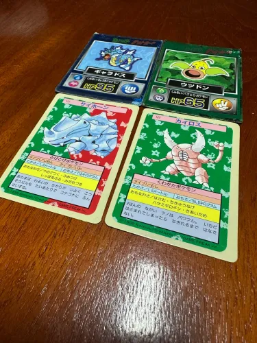 Lote Cards Pokémon Antigos Bandai Carddass Japoneses Originais Raros