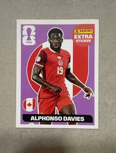 Figurinha Extra Legends Alphonso Davies Roxa Copa do Mundo 2026