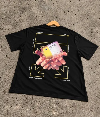 Camiseta Off White ?Fahrenheit 451 Pill?
