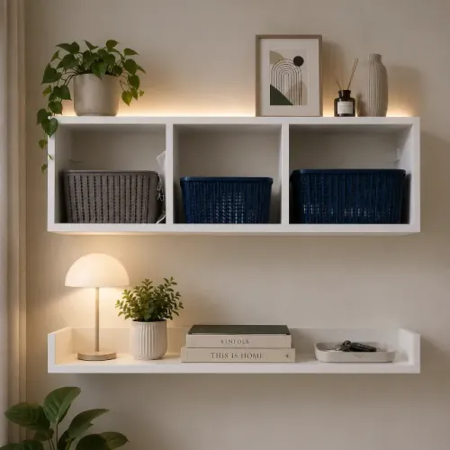 Nicho com Prateleira 2 Peças em MDF - Funcional e Decorativo