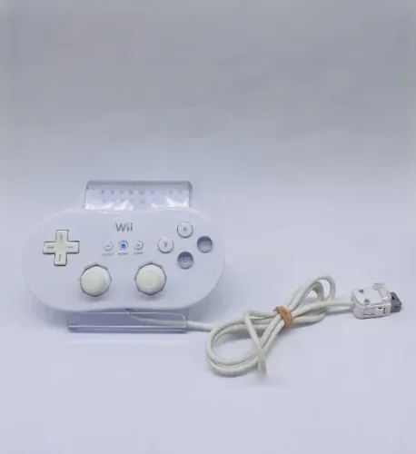 Controle Classic Branco Nintendo Wii Usado