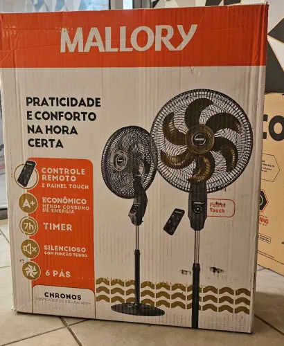 Ventilador de coluna Mallory 40cm com controle 