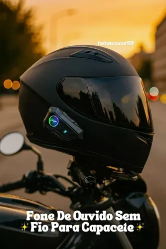 Fone de ouvido sem fio para Capacete