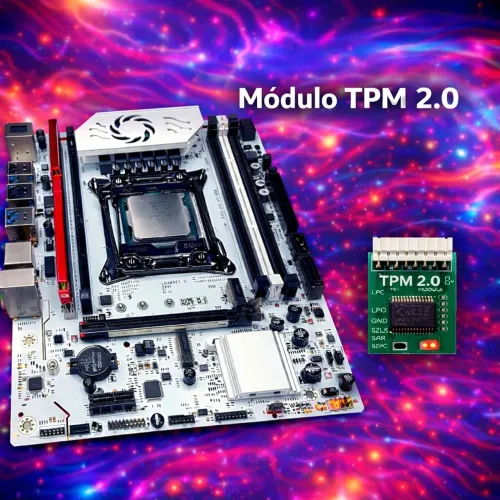 Kit Xeon E5-2680 V4 + Placa mãe x99 Soyo D4 + Módulo TPM 2.0 + 16GB DDR4