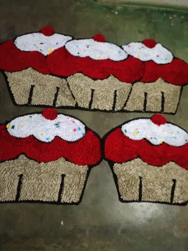 Jogo de cozinha frufru com antiderrapante 140/50