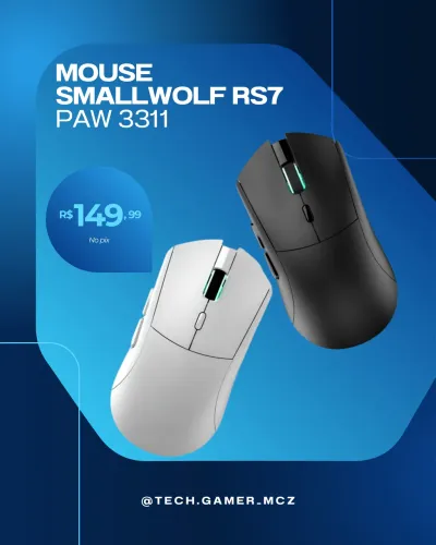 Mouse sem fio rs7 gamer