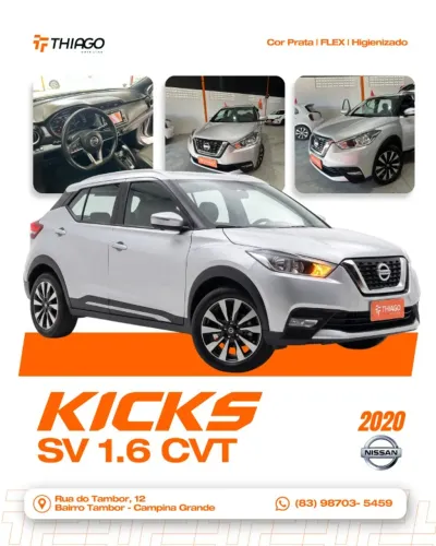Nissan Kicks SV 1.6 16V Flexstar 5P Aut. 2020
